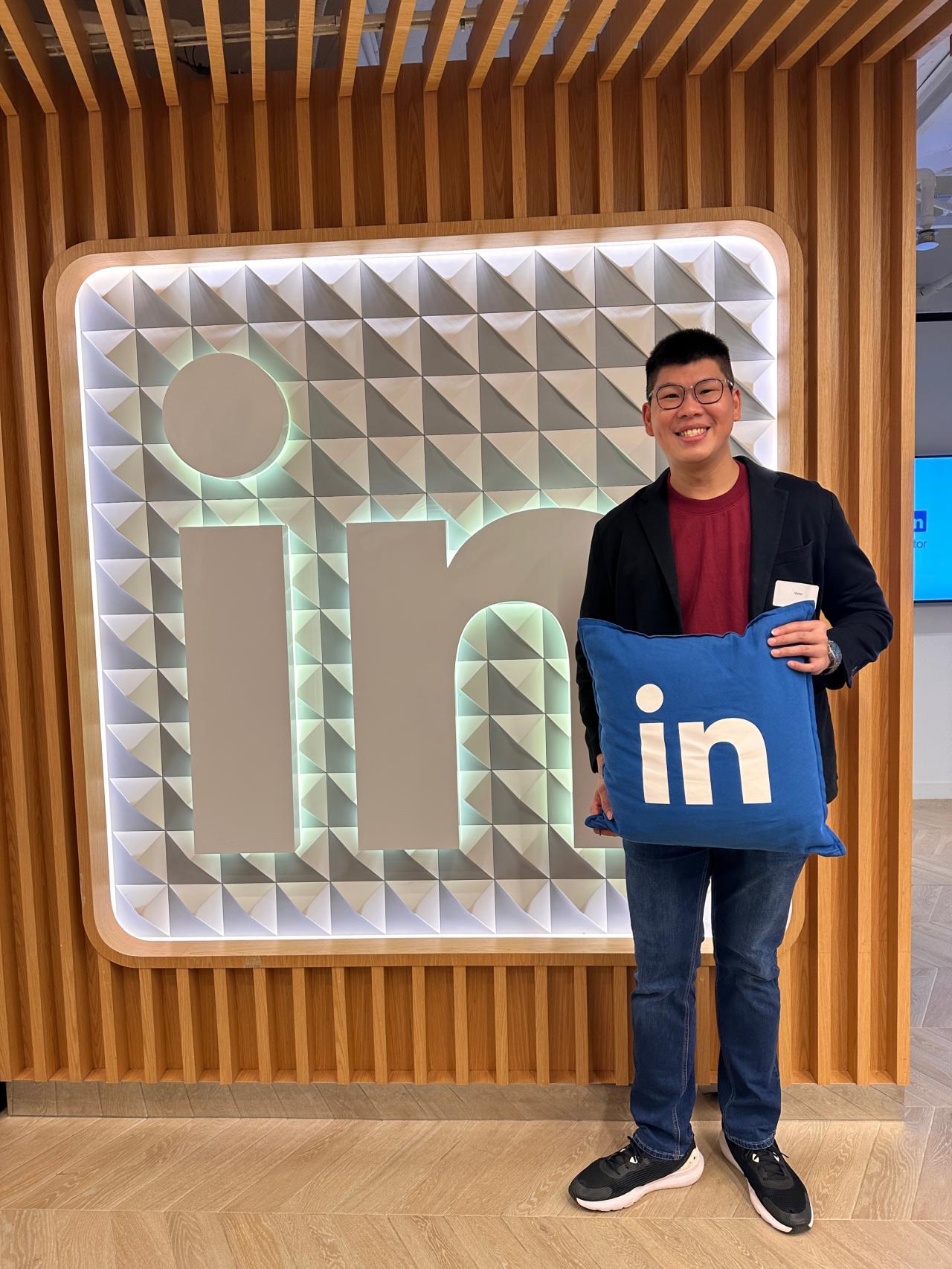 Brent Tan at LinkedIn headquarters